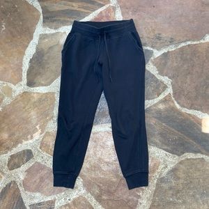 Black Lululemon Warm down Joggers